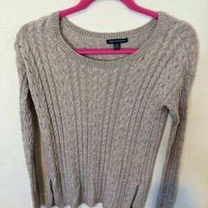 Cable Knit Sweater in Taupe